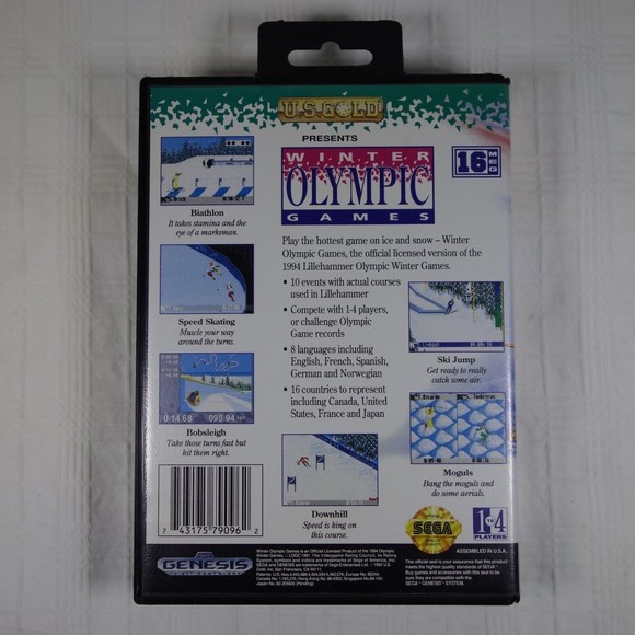 Genesis Cartridge Lot 3 Games and Case/Boxes-College Football, Olympic, Caesars - Picture 9 of 15